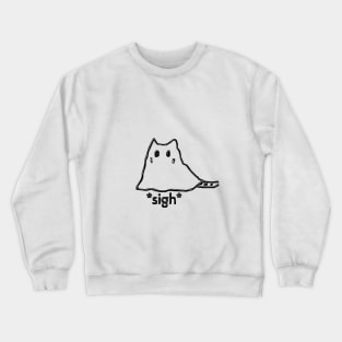 Cat sigh black Crewneck Sweatshirt